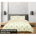 thumbnail image 2 of SCAD Piece by Piece 7-Piece Bedding Set, Floral - Butter Yellow / Dusty Mauve, Bed in a Bag with Reversible Comforter and Sheet Set, Queen, 2 of 13