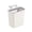 White, variant on Yhmxh Hanging Kitchen Trash Can with Hook, Counter Top or Under Sink Waste Bin, Space-Saving Plastic Compost Bin, Wall Mounted Waste Basket Bin Garbage Can for Kitchen Cabinet, Countertop, Bathroom