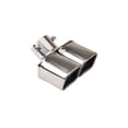 thumbnail image 1 of Car Exhaust Tip Stainless Steel Exhaust Tail Throat Square Tail Pipe For 2.5-inch Intake Exhaust Systems, 1 of 9