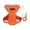 Orange, variant on Reflective Pet Harness No-Pull Vest Design 360° Visibility Adjustable Dog Cat Walking Gear Breathable Mesh All-Day Wear