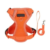 Nebwoak Reflective Dog & Cat Harness, Escape Proof Pet Harness with 5-Point Safety, Adjustable Breathable Outdoor Harness for Small to Medium Pets, Night Walking