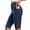 71#: 1 Pack, Navy, variant on Cadmus 4 Pack Biker Yoga Shorts 12" Inseam with Pockets for Women,High Waisted Athletic Running Workout Gym Shorts