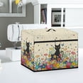 thumbnail image 5 of HELLHERO Sewing Machine Cover Black Cat Floral Decrative Case Washable Everyday Uses, 5 of 8