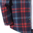 thumbnail image 3 of Tqyyweavej Mens Flannel Hoodie Shirts Lightweight Button Down Plaid Hoodies Drawstring Hooded Long Sleeve Jackets for Men with Pockets, 3 of 5