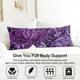 thumbnail image 3 of Paisley Long Body Pillow Cover - Vintage Bohemian Floral Print, Soft & Breathable Ethnic Fabric, Hidden Zipper, 20"x54" - Elegant Home Decor Gift for Side Sleepers & Pregnancy Support, 3 of 7