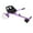 Purple, variant on Hoverboard Seat Attachment Go-Kart Fits 6.5”/8”/10” Hoverboards, Hover Cart for Kids , Accessory for Self Balancing Scooter, White