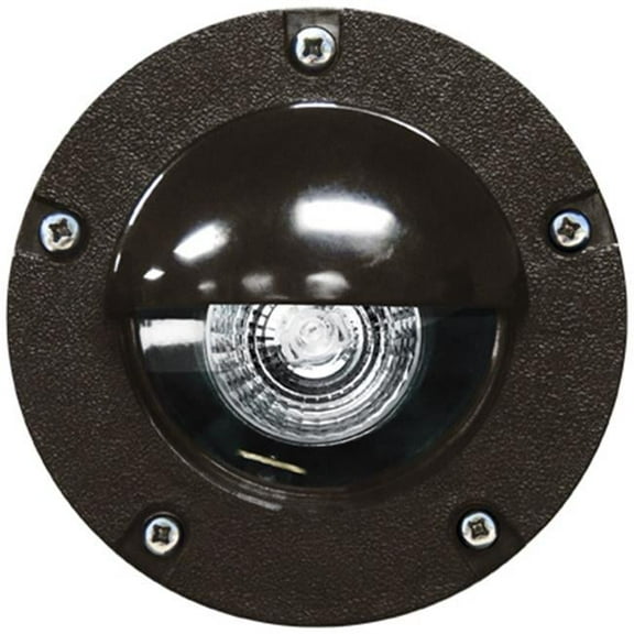 Dabmar Lighting LV344-BZ 35W 12V Polybutylene Terephthalate Adjustable In-Ground Well Light with Eyelid, Bronze