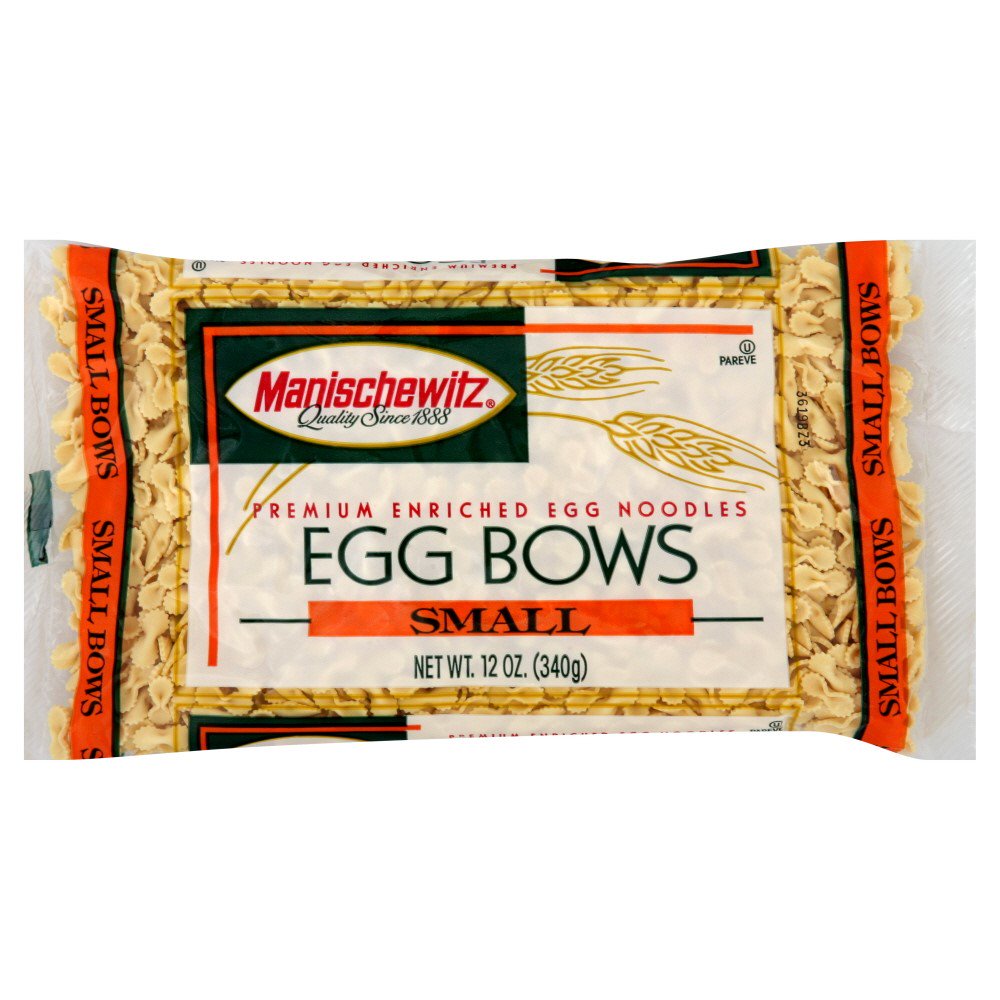 Manischewitz Egg Noodles, Small, Bow Ties, 12 Oz