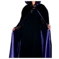 thumbnail image 3 of Underwraps Adult 63" Deluxe Purple Cape Costume Accessory, 3 of 5
