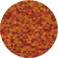 thumbnail image 1 of Ahgly Company Indoor Square Patterned Orange Red Orange Area Rugs, 3' Square, 1 of 6