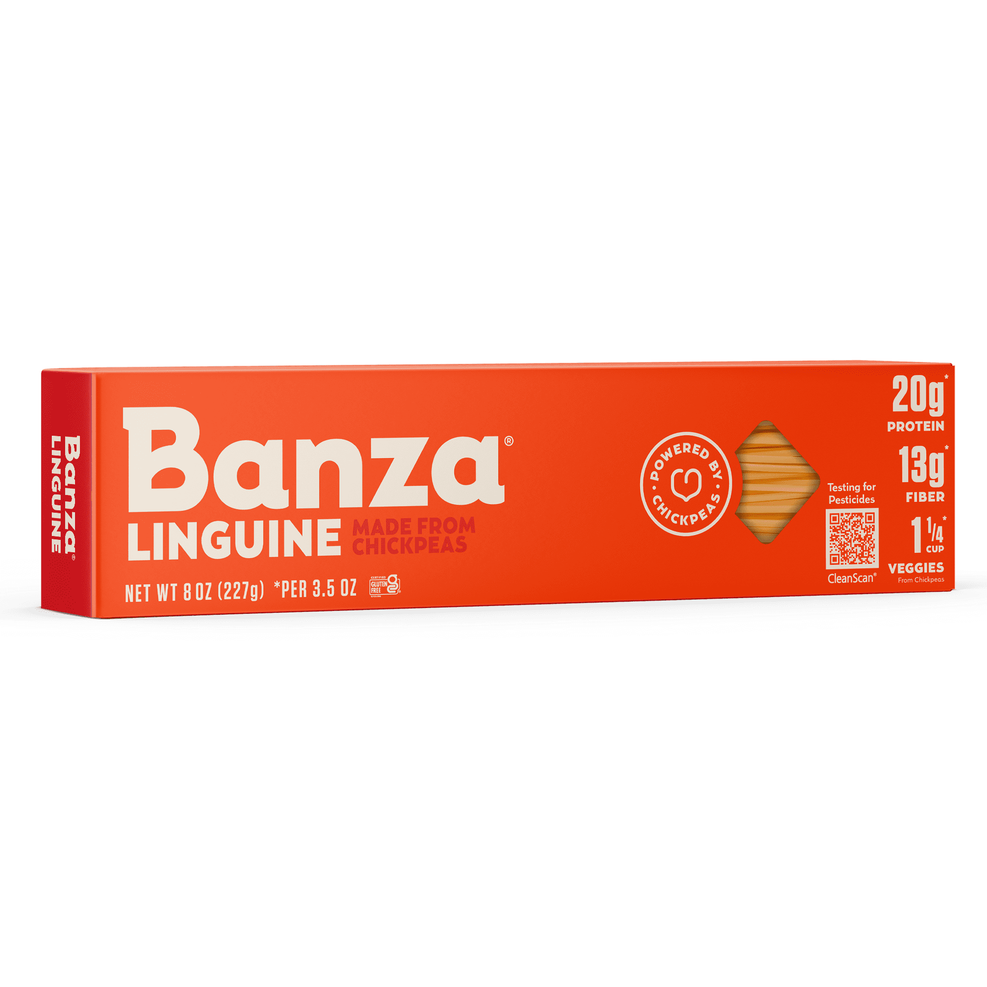 (3 pack) Banza Linguine Pasta from Chickpeas - Made In Italy, High Protein, High Fiber, and Lower Carb Italian Chickpea Noodles, 8oz
