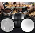 thumbnail image 4 of 2-in-1 Coffee Distributor and Tamper, Two Sides Two Functions, Stainless Steel and Aluminum Alloy, Light, Easy to Use, A Must-have Tool for Coffee Enthusiasts, for 53 mm portafilter, 4 of 12