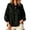 Black, variant on Tie Neck Ladies Blouse Button down Long Sleeve Fall Cotton Linen Loose Plain Top for Women Ruched Casual Pink M