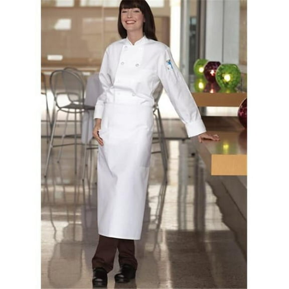 Uncommon Threads 3053-2500 2 Pocket Bistro Apron in White