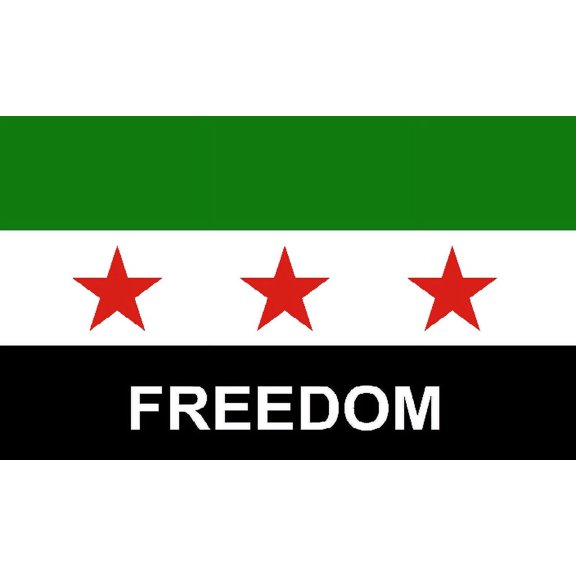 Syria Freedom 3'x5'  Flag Rough Tex ® 68D