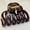 【Dark Cocoa Brown】, variant on 3.7-inch women's pumpkin hair clip, Giant turtle shell hair clip, suitable for thick hair, With anti slip and sturdy claws,1PCS ,Red