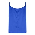 thumbnail image 6 of vigerkar Women's Silk Satin Tank Tops Scoop Neck Spaghetti Strap Sleeveless Camisole Summer Elegant Trendy Dressy Blouse (Blue, S), 6 of 7