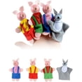 thumbnail image 1 of 4PCS And Wolf Finger Puppets Hand Puppets Christmas Splint for Finger Smartphone Finger Strap Pinch Finger Finger Splint Middle Finger Page Turner Finger Puppets Mom Dislocated Finger Digits And, 1 of 3