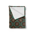 thumbnail image 2 of Oriental Soft Flannel Fleece Throw Blanket, Pattern with Floral Mandala Motifs Eastern Traditional Colorful Ornament, Cozy Plush for Indoor and Outdoor Use, 60" x 80", Multicolor, by Ambesonne, 2 of 5