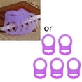 thumbnail image 4 of RABBITH 5pcs Baby Pacifier Holder Adapter Rings Silicone Mam Pacifier Clips Nipple, 4 of 6