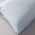 thumbnail image 5 of Funda de almohada de 2 piezas de lujo de color sólido, cómoda, suave e hipoalergénica, para una buena noche de sueño, color negro, gris y rosa, 5 of 5