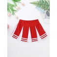 thumbnail image 7 of Aislor Girls Cheerleading Uniform Stage Suit Sleeveless Crop Top with Pleated Skirt Set Costume Red&White 6, 7 of 7