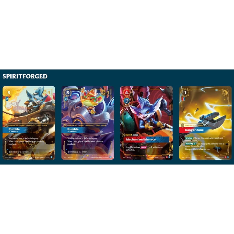 Riftbound: League of Legends TCG Spiritforged - Champion Deck: Rumble -  Ready-To-Play Character, Trading Card Game, Deck-Building, Units & Spells -  Walmart.com