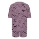 thumbnail image 5 of Conjunto de Pijama de las Mujeres de Moda Casual Color Sólido Manga Corta Cuello Redondo Top Y Pantalones, 5 of 6
