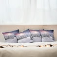 thumbnail image 7 of Ambesonne Winter Throw Pillow Cover 4 Pack, Idyllic Outdoors Sunset, 16", Multicolor, 7 of 7