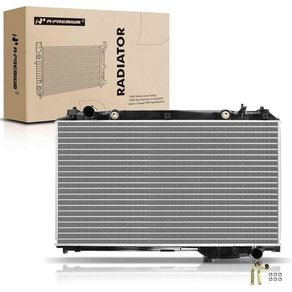 A-Premium Engine Coolant Radiator with Transmission Oil Cooler Compatible with Lexus LS430 2001-2006 V8 4.3L Automatic trans. Replace# 1640050231, 1640050250