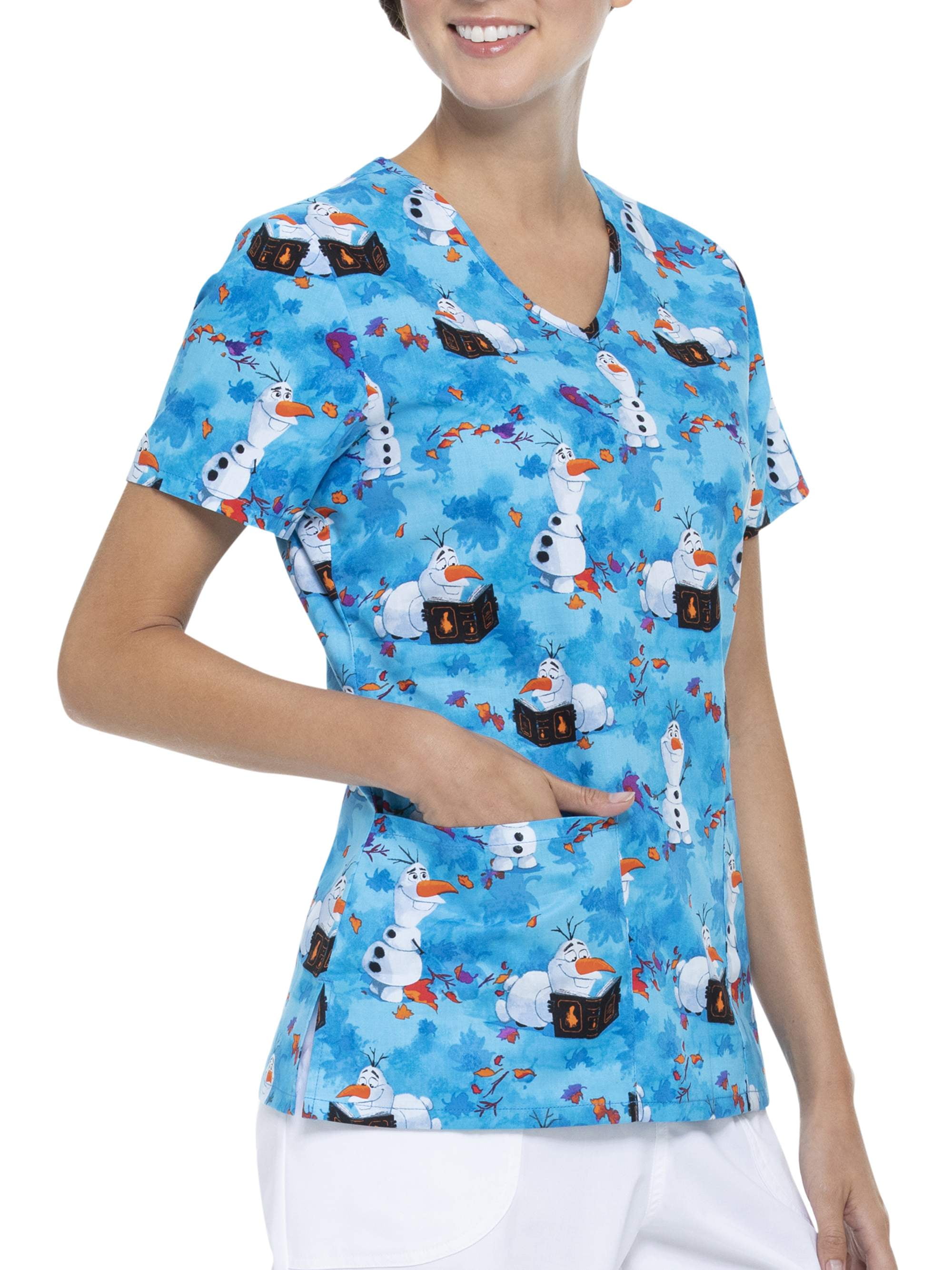 Scrubstar Scrubstar Disney's Frozen 2 "Olaf Spirit" Women's VNeck