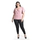 thumbnail image 5 of Blusa con moño al frente Roman Fashion /Tallas Extras, 1874 (Rosa) rosa 42, 5 of 6