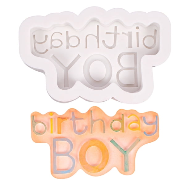 Pastel De Feliz Cumpleaños, Molde De Silicona Para Letras, Herramienta Para Hornear Para Diy, Dulces De Chocolate, Galletas, Pudines Advancent HA041722-04