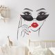 thumbnail image 2 of 1 pieza, pegatina de pared de labios rojos de belleza Sexy, pegatinas decorativas de corazón para niña, pegatinas de pared autoadhesivas de PVC para sala de estar ER, 2 of 5
