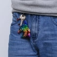 thumbnail image 4 of MasteelfCA 10pcs Glitter Sequins Unicorn Keychain Keyring Colorful Key Chain Charm Key Holder (Colorful, Rosy, Green, Dark Blue and White), 4 of 7