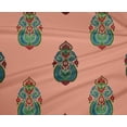 thumbnail image 4 of oneOone Polyester Lycra Peach Fabric Floral & Paisley Block Sewing Craft Projects Fabric Prints By Yard 56 Inch Wide, 4 of 4