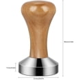 thumbnail image 3 of Prensa de polvo de acero inoxidable sólido, martillo de prensa Espresso, utensilios de Catering, polvo de tela, mango de guipur rojo, 51mm, 1 unidad Sincero Electrónica, 3 of 5