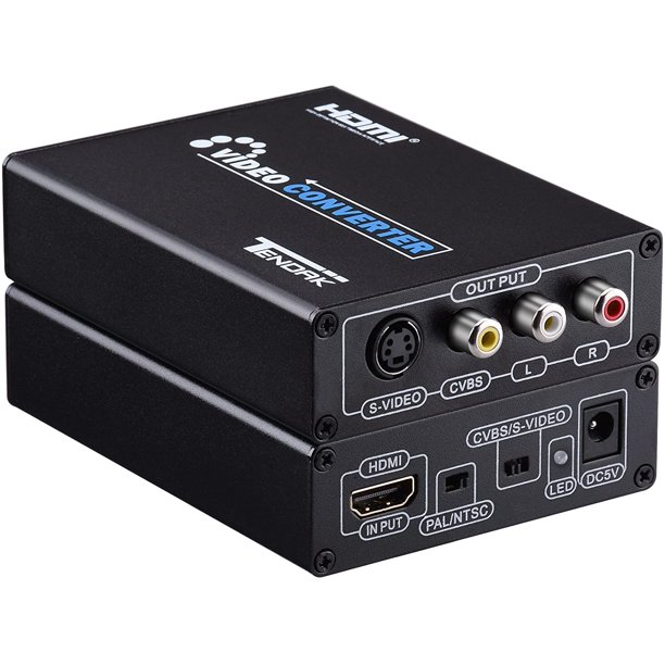 HDMI to Composite 3RCA AV SVideo R/L Audio Vdieo Converter Adapter