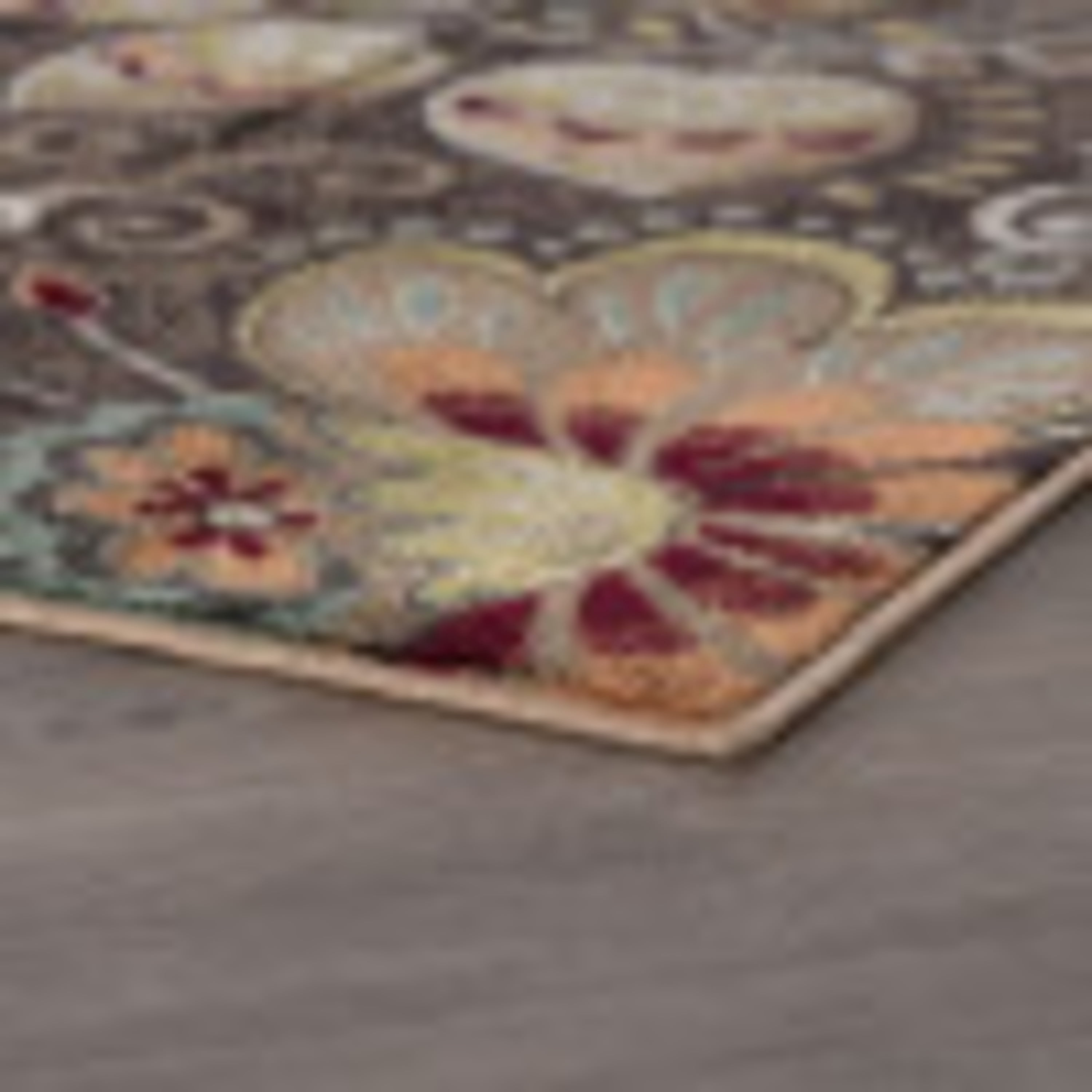 Capri Transitional 8' x 10' Brown and Beige Polypropylene Indoor Area Rug