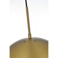 thumbnail image 6 of Living District Eclipse 14 Inch Pendant Clear Shade in Chrome, 6 of 9