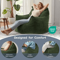 thumbnail image 3 of Ebenchico 3.3ft Giant Bean Bag Chair for Adults Teens Kids, Comfy Corduroy Large Adult Beanbag Chairs with Armrests, Green, 3 of 13