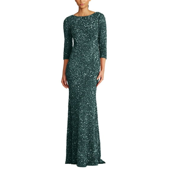 Theia womens Sequin Gown, 4