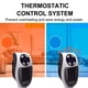 thumbnail image 4 of Calentador de espacio portátil mini con ventilador de aire caliente - color blanco - diseño compacto con control remoto (baterías no incluidas) - ideal para oficina y hogar, calienta rápido y de, 4 of 7
