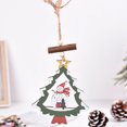 thumbnail image 5 of Biplut Christmas Pendant Cute Cartoon Santa Claus Snowman Angel Elk Hanging Ornament 6 Styles Christmas Tree Pendant Holiday Party Decorations Party Supplies (Type F), 5 of 13
