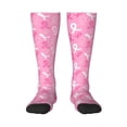 thumbnail image 2 of Lsque Breast Cancer Awareness (3) Printed Crew Socks Men's Women's LightWeight Thin Casual Calf Socks ,Knee High Socks,Cotton Socks, 2 of 9