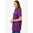 thumbnail image 3 of Woman Within Plus Size Perfect Short-Sleeve Polo Shirt, 3 of 6