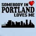 thumbnail image 2 of CafePress - Somebody In Portland Loves Me Body Suit - Baby Light Bodysuit, Size Newborn - 24 Months, 2 of 4