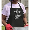 thumbnail image 3 of ThisWear Romaine Calm Lettuce Carrot On Funny Apron for Kitchen Cooking Two Pocket Apron for Women and Men Black, 3 of 7