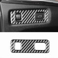 thumbnail image 2 of Carbon Fiber Car Headlight Switch Button Frame Cover Trim Sticker for S90 2017-2022 Accessories, 2 of 5