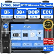 XTOOL D8W Wireless Bidirectional Scan Tool, 3-Year Updates ($600 Worth),Key Fob Programmer, DoIP&CAN FD, 38+ Resets, Full System Diagnosis, Crankshaft Relearn, Upgraded Ver. of D8/D7